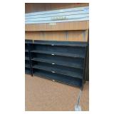 Used Wooden Shelving for Skate Storage, 69x48x10 Inches