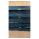 Used Wooden Shelving for Skate Storage, 69x48x10 Inches