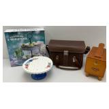 Misc. Household Items & More Including Vintage Leather Camera Bag