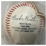 BABE RUTH REPLICA Signed Baseball (With COA) In Original Bag