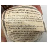 BABE RUTH REPLICA Signed Baseball (With COA) In Original Bag