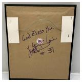 Matt Blair Autographed Cross Photo Framed Signed Front & Back 10 1/2" x 12 1/2"