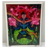 Doctor Strange Limited Edition Fan Art Autographed Bam Geek 155/250 Jonathan Adrian 8" x 10" COA