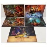 Misc. Blizzcon Art Posters Autographed By Artists Including DIABLO, HEROES OF THE STORM & More (HEARTHSTONE NOT AUTOGRAPHED) 14" x 20"