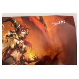Misc. Blizzcon Art Posters Autographed By Artists Including DIABLO, HEROES OF THE STORM & More (HEARTHSTONE NOT AUTOGRAPHED) 14" x 20"