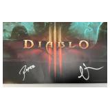 Misc. Blizzcon Art Posters Autographed By Artists Including DIABLO, HEROES OF THE STORM & More (HEARTHSTONE NOT AUTOGRAPHED) 14" x 20"