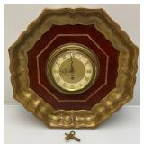 Antique 14 1/2" 8 Day Wall Clock With Key