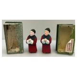 Misc. Vintage Oriental Porcelain Figures & More (Most 4" Tall) In Original Boxes (Boxes Beat Up)