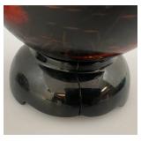 Misc. Vintage Oriental Collectibles Including Wood Enamel 8 1/2" Tall Two Piece Egg Storage Vessel & More