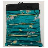 Misc. Vintage Oriental Collectibles Including Wood Enamel 8 1/2" Tall Two Piece Egg Storage Vessel & More