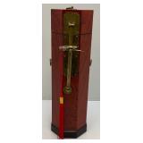 Vintage Chinese Hexagonal Scroll Box With Vintage Oriental Scroll 11 1/2" L x 31" H