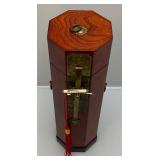 Vintage Chinese Hexagonal Scroll Box With Vintage Oriental Scroll 11 1/2" L x 31" H