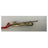 Vintage Chinese Hexagonal Scroll Box With Vintage Oriental Scroll 11 1/2" L x 31" H