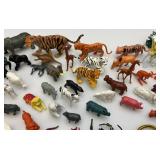Misc. Vintage Rubber Animals Lot Including 18" Lion & More