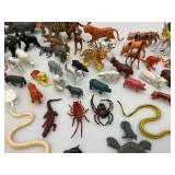 Misc. Vintage Rubber Animals Lot Including 18" Lion & More