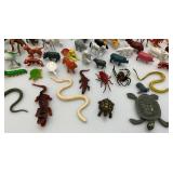 Misc. Vintage Rubber Animals Lot Including 18" Lion & More