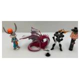 Misc. Vintage Rubber Animals Lot Including 18" Lion & More