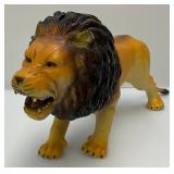 Misc. Vintage Rubber Animals Lot Including 18" Lion & More