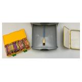 Two Sterilite Three Drawer Stacking Storage Containers With Art Supplies, Finger Nail Polish & More