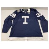 Autographed Toronto Maple leafs Jack Campbell Fanatics Authentic Navy 2022 Heritage Classic Adidas Authentic Jersey Size 54 US