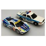 Vintage Slot Car Track With Four Slot Cars (Seems Complete)