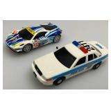 Vintage Slot Car Track With Four Slot Cars (Seems Complete)