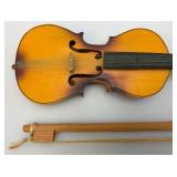 Vintage Miniature Wood Violin Décor Piece 13"
