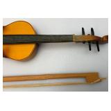 Vintage Miniature Wood Violin Décor Piece 13"