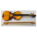 Vintage Miniature Wood Violin Décor Piece 13"
