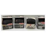Group OF Misc. Bell, Schwinn Brand Mountain Bike Tires With Flat Defense & Puncture Guard (NIB)1=20" 2= 24" 1=700c