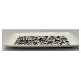 Disney Mickey Mouse & Minnie Mouse All Over print Rectangular Tray 13" Serving Platter