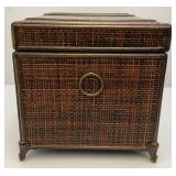 Two Ornate Decorative Trunks (1= 20"L x 12 3/4"h x 13"W) (1= 19 1/2"L x 12" H x 11 3/4" W)