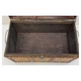 Two Ornate Decorative Trunks (1= 20"L x 12 3/4"h x 13"W) (1= 19 1/2"L x 12" H x 11 3/4" W)