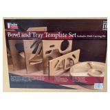 Peachtree Woodworking Brand "Bowl And Tray Template Set" With Router Bit (NIB)