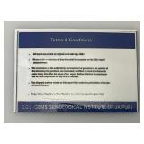 GG IJ Gems Gemological Institute Of Jaipur (Lab Created) 14.75 CT Cushion Cut Green Tourmaline With Card (In Protective Case)