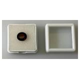 3.68 CT (Lab Created) Oval Red Spessartite Garnet (In Protective Sleeve)