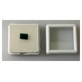 1.42CT  CT (Lab Created) Emerald Cut Green Dioptase  (In Protective Sleeve)