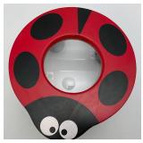 Misc. Toys Including Miniature  8" World Globe , Ladybug Magnifying Stool & Reading Rainbow Clock