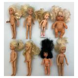 Large Group Of Misc. Dolls & Clothes