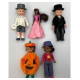 Large Group Of Misc. Dolls & Clothes