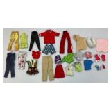 Large Group Of Misc. Dolls & Clothes