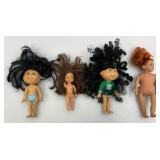 Large Group Of Misc. Dolls & Clothes