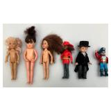 Large Group Of Misc. Dolls & Clothes