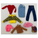 Large Group Of Misc. Dolls & Clothes