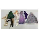 Large Group Of Misc. Dolls & Clothes