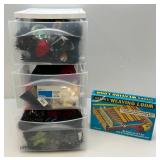 Misc. Yarn In Three Drawer Cabinet