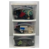 Misc. Yarn In Three Drawer Cabinet