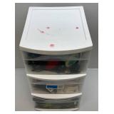Misc. Yarn In Three Drawer Cabinet
