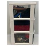 Misc. Yarn In Three Drawer Cabinet
