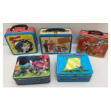 Misc. Tin Lunch Boxes Including Wonder Woman & More